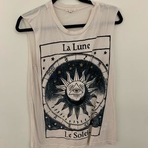Sleeveless tee La Lune